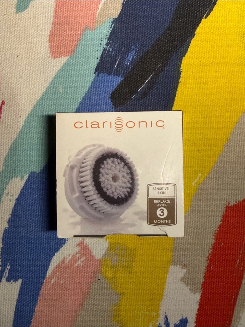 Clarisonic Sensitive Brush Head - White with Gray Ring